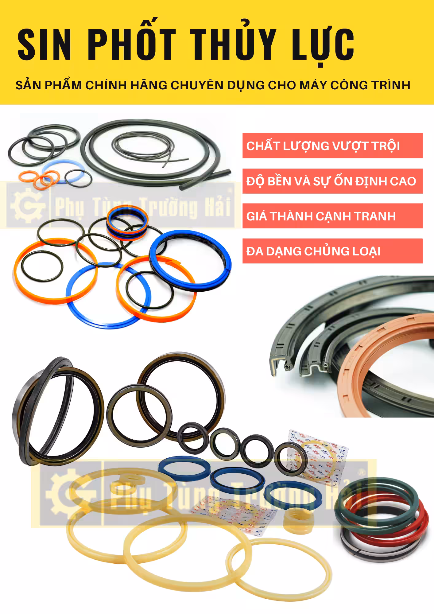 Sin Phớt Thủy Lực Cho Xe Cơ Giới